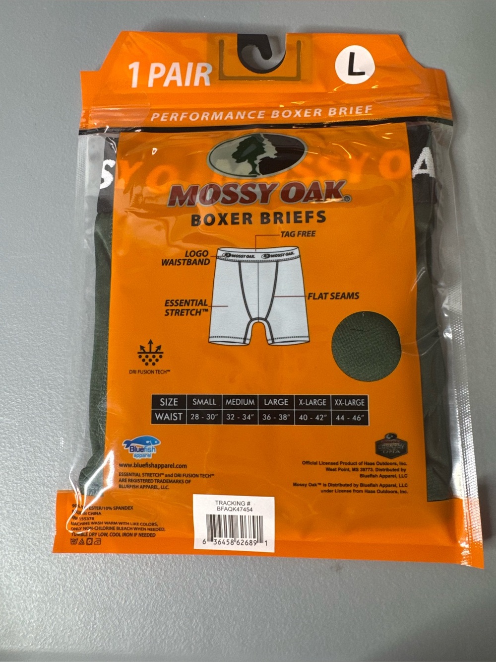 Mossy Oak Performance Boxer Briefs large lightweight stretch tag free flat seam - Picture 3 of 3